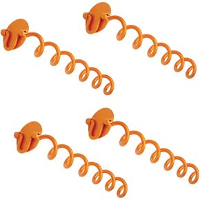 Liberty Outdoor ANCFR16-ORG-A Folding Ring Spiral Ground Anchor, Orange, 16-Inch