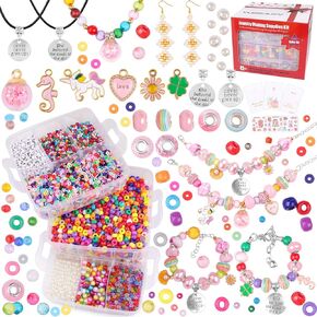 Jewelry Making Supplies Kit, 2831 pcs Jewelry Bracelet Making Kits Repair Tool Kits with Jewelry Pliers, Jump rings, Beads, Beading Wire,Storage Case,Findings and Charms,DIY Gifts for Girls,Kids,Women