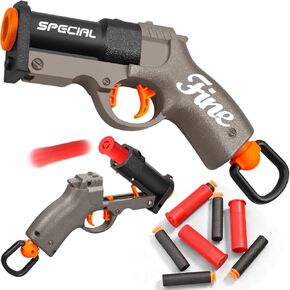 Shell ejecting Pistol Soft Bullet Toy Gun Cheap Cool Stuff Realistic Look Real Hand Guns Stress Shot Dart Fake Shooting Game for Adult Under 10 Dollar Gifts for Age 14 Years Old (Green)