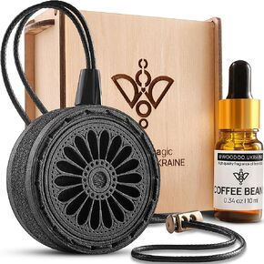 Wood Car Air Freshener — Handmade Car Air Freshener — Best Wheels AI Designed Fragrance Oil Diffuser in Wooden Gift Box — Aromatherapy Gift Set with Ocean Breeze Fragrance Oil - 10 ml