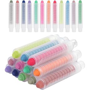 20 Pcs Dustless Chalk, Colored Chalk, Color Twistable Chalk,for Painting, Blackboard Writing