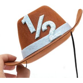 Cowboy 1st Birthday Hat - Western Style Party Decorations, Girls Boys First Birthday Hat