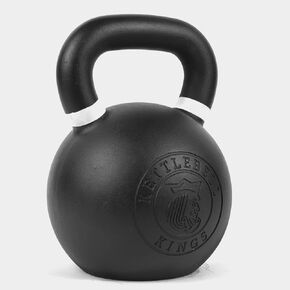 Kettlebell Kings Powder Coated Kettlebells - 35 lb Cast Iron Kettlebell for Strength Training and Workout - Durable Hand Weight Set for Home Gym - Ergonomic Weights for Women and Men - 11x6x12.5-Inch