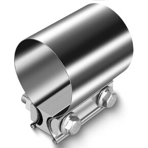 1 3/4" 1.75" Butt Joint Band Exhaust Clamp for Pipes Exhaust Tips, Mufflers, Catback Systems, Racing Exhaust, Exhaust Clamp Butt Joint 304 Stainless Steel