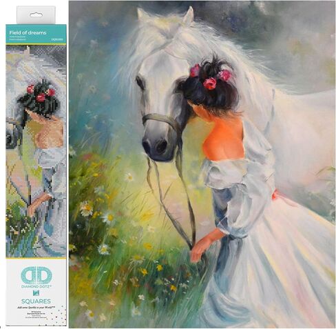 DIAMOND DOTZ ® - Field of Dreams, Full Drill, Square Dotz, Horse Diamond Art, Horse Diamond Painting Kits, Diamond Art Horse, Diamond Painting Horse, Horse Painting Kit, Diamond Painting Kits Horses, in Saudi Arabia