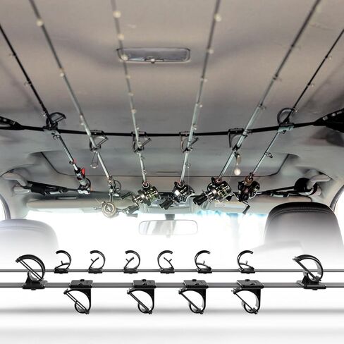 OJYDOIIIY Fishing Rod Rack for Car, Fishing Pole Storage Holder for Vehicle like SUV,Truck,Van in Kuwait