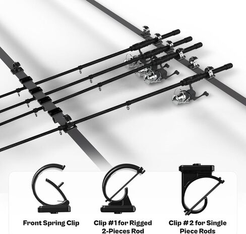 OJYDOIIIY Fishing Rod Rack for Car, Fishing Pole Storage Holder for Vehicle like SUV,Truck,Van in Kuwait