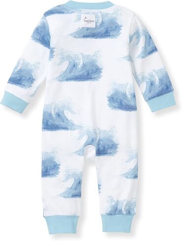 Burt's Bees Baby Baby Boys Pajamas, Sleep and Play Loose Fit, 100% Organic Cotton, Soft One-piece PJs, Diagonal Zip Up Jumpsuit Newborn Essentials with Interior Zipper Guard in sizes NB to 6-9 Months in Saudi Arabia