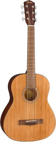 جيتار صوتي من Fender FA-15 مقاس 3/4 بسلسلة فولاذية، مع ضمان لمدة عامين، طبيعي، مع حقيبة الحفلة in Saudi Arabia