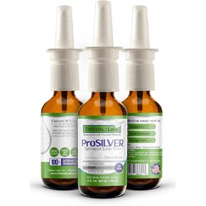 ProSILVER Ionic Silver Liquid, Optimized 20 PPM Bio-Active Liquid Silver for Immune Support, Maximum Absorption Ionic Silver in Dark Glass Bottle with Dropper, 48 Servings, 8oz - Thrival Labs