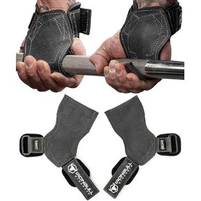 EZ Gripz PRO V2 Lifting Grips for Weightlifting: Weight Lifting Straps for Gym with Adjustable Wrist Neoprene Padding Gripps - Lifting Hooks, Wrist Wraps & Gloves Alternative for Deadlifts & Rows