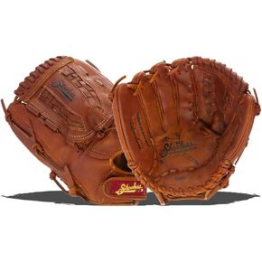 Shoeless Joe Gloves Fast Pitch Basket Weave Web Brown Glove, 12 1/2-Inch, Left Handed