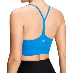 Women One Shoulder Sports Bra with Removable Pads Medium Support Workout Asymmetrical Left Shoulder Bra
