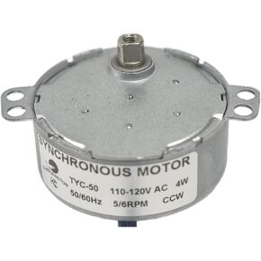CHANCS TYD-50 Synchronous Motor Turn Table 110V AC 5-6RPM CCW Flush Shaft 5.5mm Small Gear Motor