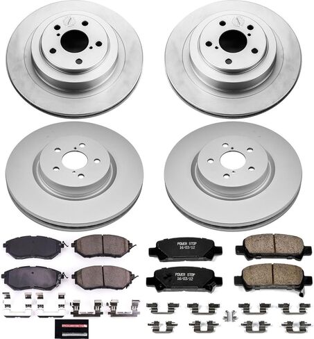Power Stop KOE286 Autospecialty Front and Rear Replacement Brake Kit-OE Brake Rotors & Ceramic Brake Pads in Saudi Arabia