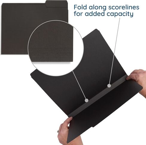 Blue Summit Supplies 100 White File Folders, 1/3 Cut Tab with Assorted Positions, Letter Size, Great for Organizing and Easy File Storage, 100 Pack in Saudi Arabia