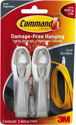 Command Cord Bundlers, Cord Organizer, 2-Bundlers Per Pack, Sold As 2 Packs (17304-ES) in Saudi Arabia