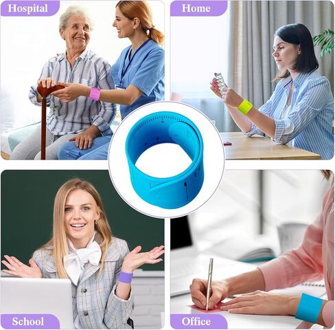 Gemscream 24 Pcs Silicone Memo Wrist Band Nurse Notepad Silicone Reminder Bracelet Waterproof Silicone Slap Bracelet Erasable Wearable to Do List Bracelet Nursing Supplies for Nurses Memo Wristband in Saudi Arabia