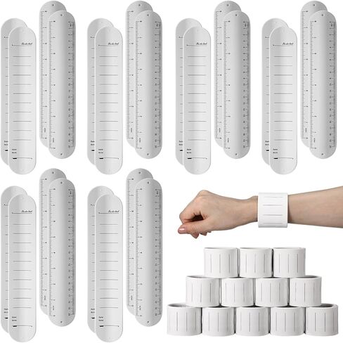 Gemscream 24 Pcs Silicone Memo Wrist Band Nurse Notepad Silicone Reminder Bracelet Waterproof Silicone Slap Bracelet Erasable Wearable to Do List Bracelet Nursing Supplies for Nurses Memo Wristband in Saudi Arabia