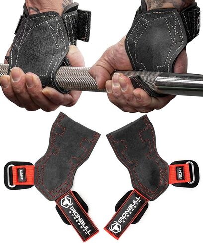 مقابض رفع EZ Gripz PRO V2 لرفع الأثقال: أشرطة رفع الأثقال للصالة الرياضية مع مقابض مبطنة من النيوبرين للمعصم قابلة للتعديل - خطافات رفع ولفائف المعصم وقفازات بديلة للرفع المميت والصفوف in Kuwait