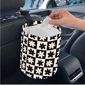 1pc Printed Car Trash Can, Kitchen Camping Trash Can,Waterproof Trash Can, Women's Car Accessories, Car Seat Back Use Car Interior Accessory Storage Bag Collapsible Trash Container (Dog's paw)
