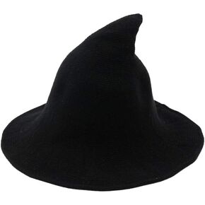 Fashion Dress Witch Hat Steeple Wool Wizard Hat for Womens and Mens