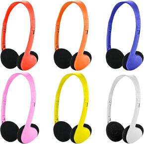 Classroom Headphones Bulk 36 Pack for School Kids,Wholesale Durable Earphones Class Set of Headphones for Students Children Toddler Teens and Adult Multi Color