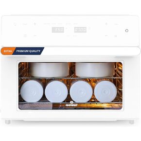 OMPERIO Sublimation Oven Machine for Tumblers, 32Qt 110V 1800W Convection Oven for Sublimation Blank Mugs Tumblers Bowls Glasses Bottles, 1 Heat Air Gun, 25 Shrink Wrap, 2 Heat Gloves, Heat Tape