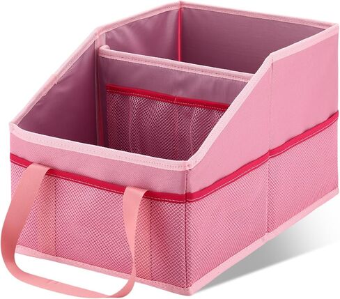 Honeydak Car Storage Organizer for Console Front/back Seat with Divide and Multi-pockets Automotive Car Caddy Organizer for SUV, Truck Foldable Passenger Seat Organizer for Kids Adults Accessories in Saudi Arabia