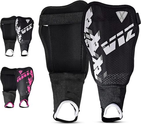 Vizari Napoli Soccer Shin Guards for Kids & Adults | Soccer Gear for Boys Girls | Provide Shin Protection | Adjustable Straps in Kuwait