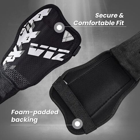 Vizari Napoli Soccer Shin Guards for Kids & Adults | Soccer Gear for Boys Girls | Provide Shin Protection | Adjustable Straps in Kuwait