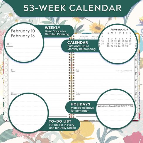 Youthamazing Planner 2024-2025 - JULY 2024 - JUNE 2025, 8" x 10", Planner 2024-2025 Weekly and Monthly, 2024-2025 Academic Planner Spiral Bound in Saudi Arabia
