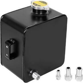 2.5L Universal Aluminum Coolant Radiator Overflow Expansion Tank Reservoir Recovery Water Tank Bottle