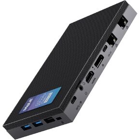 MeLE Quieter4C Fanless Mini PC Windows 11 Pro 16GB DDR4 512GB ROM Micro PC Alder Lake N100(up to 3.4GHz) Small Form Factor PC USB-C 2 X HDMI 4K@60 Triple Display Desktop Computers with VESA Mount