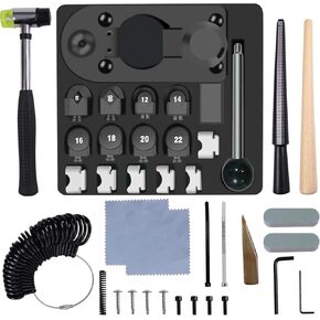 Ring Bender Tool Kit for Spoon Rings, DIY Spoon Ring Maker Machine, Heavy Duty Ring Bender for Jewelry Making - Complete Ring Bending Tool Set