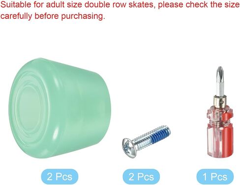 PATIKIL Roller Skate Toe Stops with Screwdriver, 82A Rubber Brake Stoppers Block, for Roller Skate Accessories Replacement in Kuwait