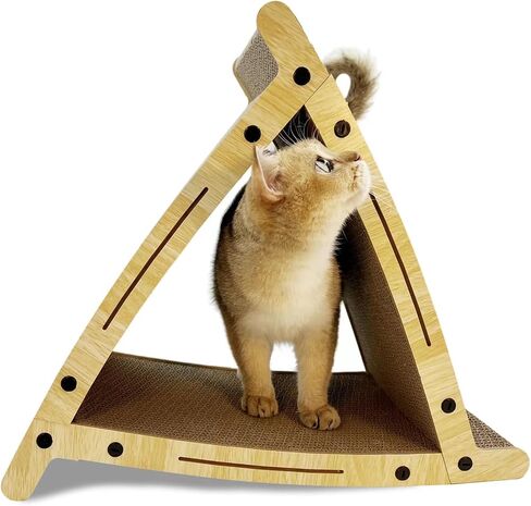 L Shape Wave Cat Scratching Pad,Scratching Board for Indoor Cats, Cats Toy, Cat Scratching Post, Large Size, GESTTONG,Cat Scratches,Wall-Mount Cat Scratchers for Indoor Cats,Cat Scratching Board in Saudi Arabia