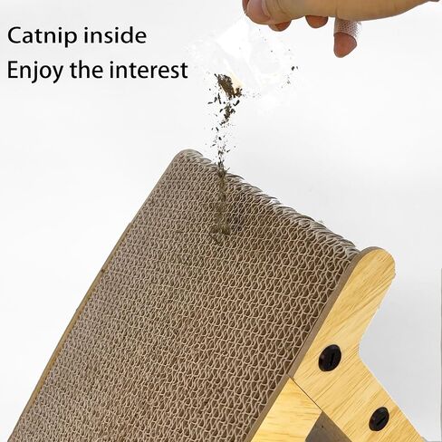 L Shape Wave Cat Scratching Pad,Scratching Board for Indoor Cats, Cats Toy, Cat Scratching Post, Large Size, GESTTONG,Cat Scratches,Wall-Mount Cat Scratchers for Indoor Cats,Cat Scratching Board in Saudi Arabia