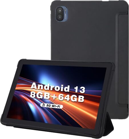 YosaToo Tablet 10 بوصة Android Tablet، Android 11 Tablet مع حافظة متضمنة، 3GB RAM 64GB ROM 512GB توسيع، جهاز لوحي WiFi 10 بوصة IPS HD شاشة تعمل باللمس كاميرا مزدوجة عمر بطارية طويل in Kuwait