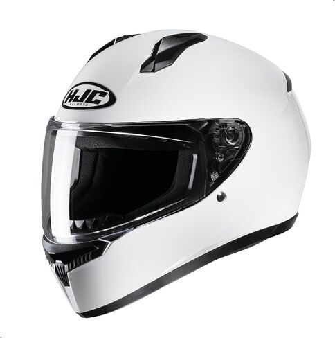 HJC C10 Men's Street Motorcycle Helmet - White / Large in Kuwait