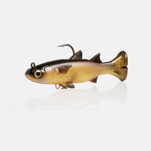 Savage Gear Pulse Tail Mullet RTF Fishing Bait, 1 1/3 oz, White, Realistic Contours & Movement, Durable Construction, Heavy-Duty Fishing Hook, Built-in Rattle in Saudi Arabia