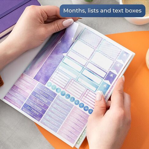 ملصقات مخططة موسمية من Clever Fox - أكثر من 600 شهر، ملصقات للعطلات والفصول لمخططك، مجلة شهرية وتقويم - 18 ورقة، مجموعة من الملصقات وشريط واشي من Clever Fox (عبوة موسمية) in Kuwait