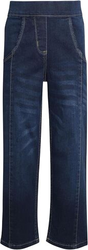 A2Z 4 أطفال بنات جينز جينز مريح قابل للتمدد سروال واسع من الأسفل - جينز JN36 أزرق متوسط ​​13-14 in Kuwait