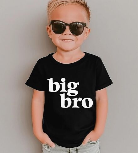 SOFEON Big Brother Shirt for Toddler Baby Boy Promoted to Big Bro Announcement T-Shirt Kids Summer Short Sleeve Tees Top in Saudi Arabia