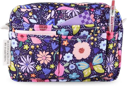Multiple Pockets Portfolio Organizer with Zippered,Storage Pencil Pouch Bag in Saudi Arabia