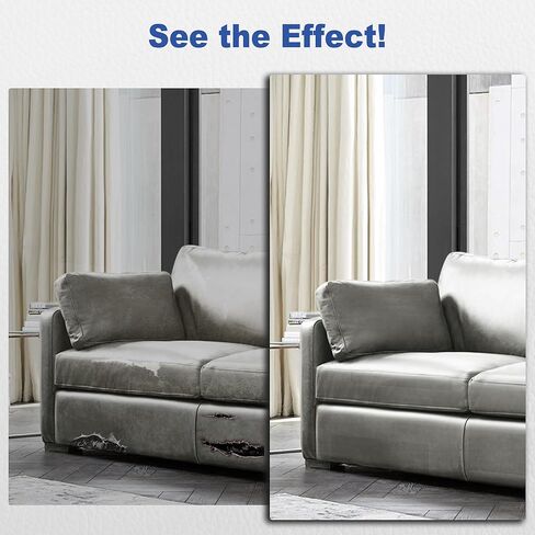 Leather Repair Patch, 3x60 Inch Self Adhesive Leather Repair Tape for Furniture, Durable PU Leather Repair Kit for Car Seat, Couch, Sofa, Chair - Litchi Grain (New Black) in Kuwait