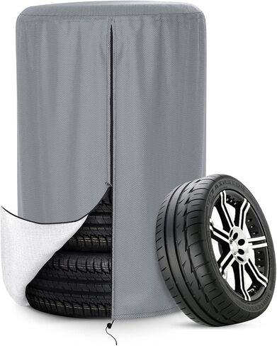 AKEfit Tire Storage Cover, Seasonal Tire Cover Waterproof Tire Storage Bag for Spare Tire Fits up to 27" Tires Jeep Trailer RV SUV Truck in Saudi Arabia