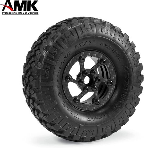 4 قطع من عجلات بيدلوك من الياف الكربون من TRX4 1.9 لسيارة كراولر شيتر ريجز كابرا SCX10 TF2 اليمنت اندورو TRX4 ترقيات (الياف الكربون 1.9 عجلات بيدلوك C) in Kuwait