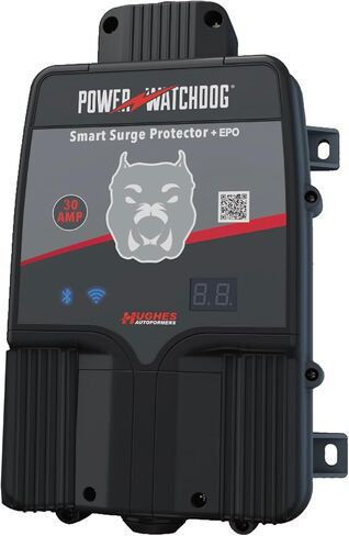 Hughes Autoformers HUGHES AUTO Autoformers PWD30-EPO-H Power Watchdog Smart Bluetooth Surge Protector Plus EPO with Auto Shutoff - 30 Amp Hardwire Version in Saudi Arabia