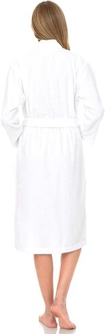 TowelSelections رداء نسائي من القطن التركي الناعم تيري كيمونو رداء حمام صغير/متوسط ​​وردي رحيق in Kuwait